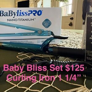 BaBylissPRO Blue and Black Professional Curling Iron